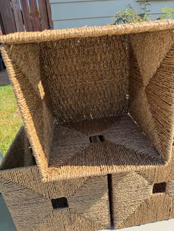 IKEA Large Woven Seagrass Storage Basket Organizer