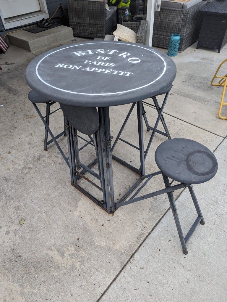 Metal Bistro Table