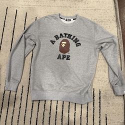 Grey Bape Crewneck 