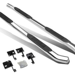 DNA MOTORING STEPB-3-050-SS Chrome Stainless 3" Side Step Nerf Bar Running Board for 08-10 GMC ACADIA