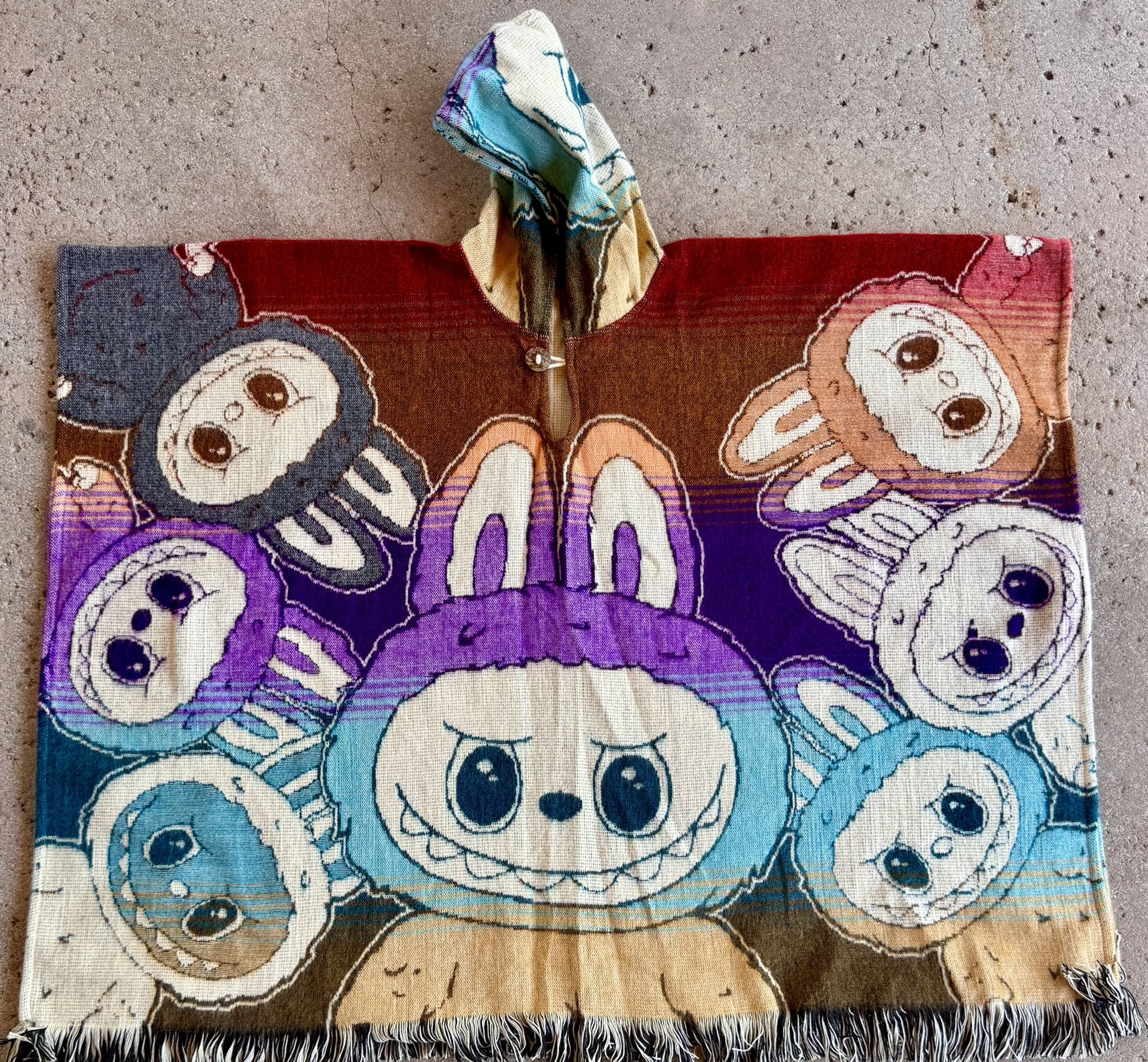 Labubu Youth Size Alpaca Poncho