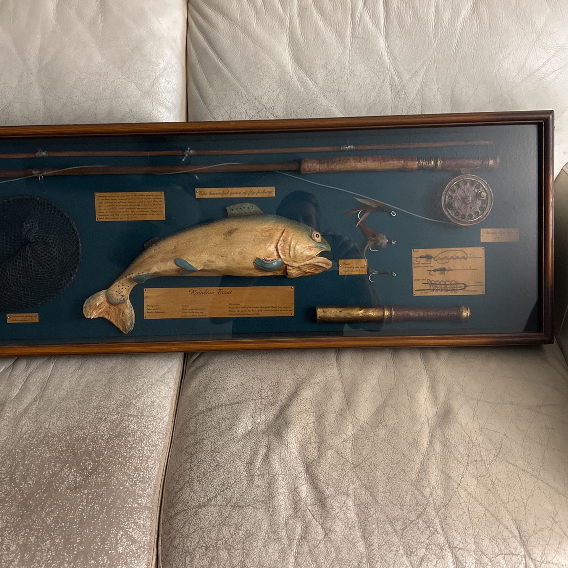 The Beautiful Game Of Fly Fishing Display Shadow Box for Sale in