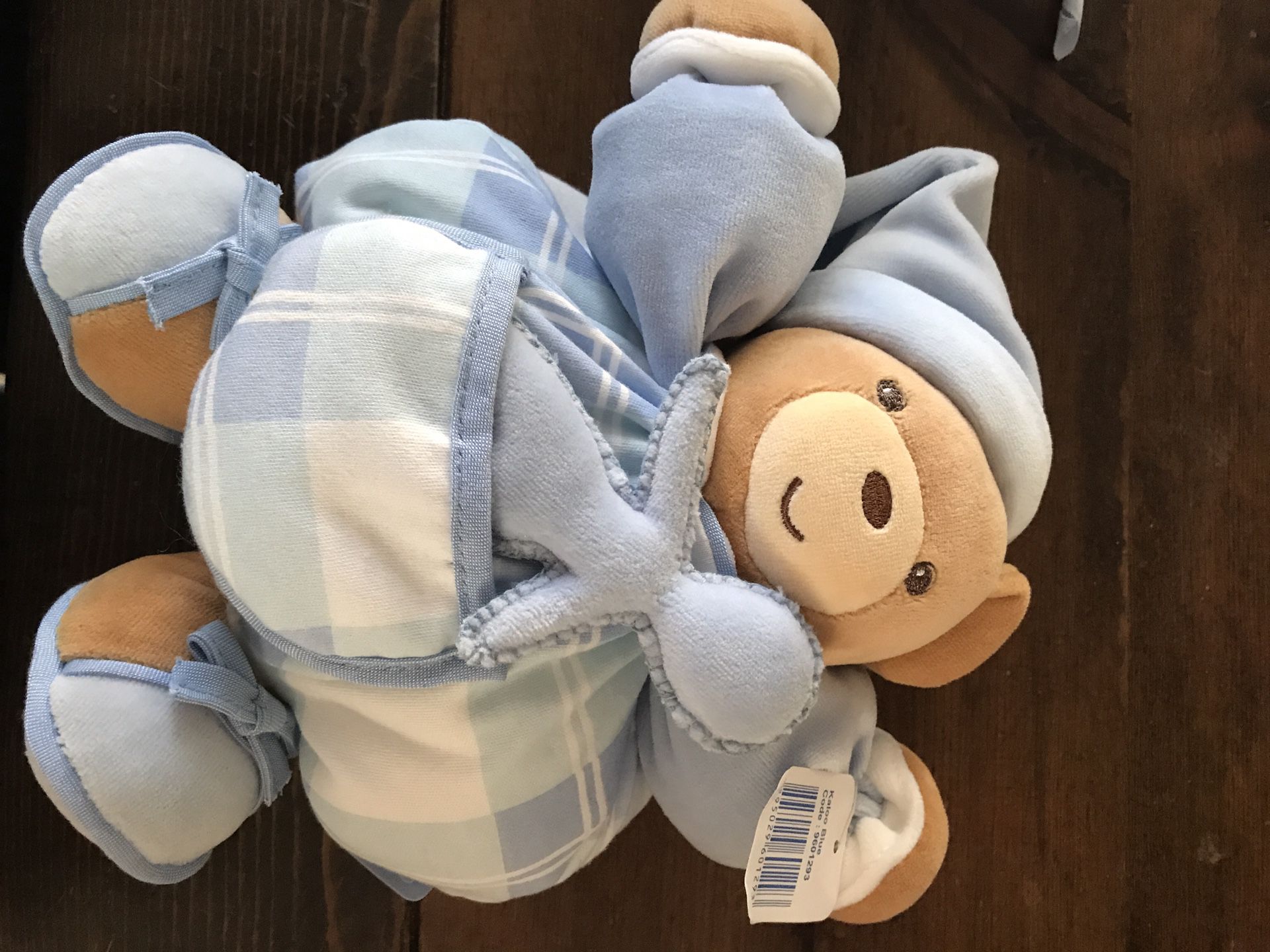 Kaloo Bear with bonus baby stuffed hand toy