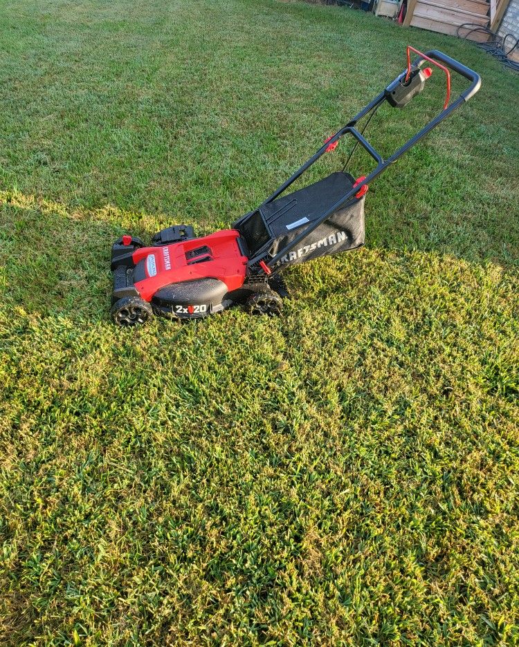 Craftsman 40V Lawn Mower With Batteries And Chargers for Sale in