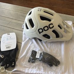 POC MTB Helmet + Gloves
