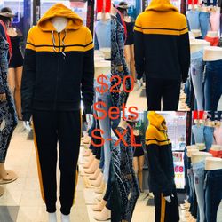 Ladies hoodies sets inside fleece size S to XL WHOESALE & retail