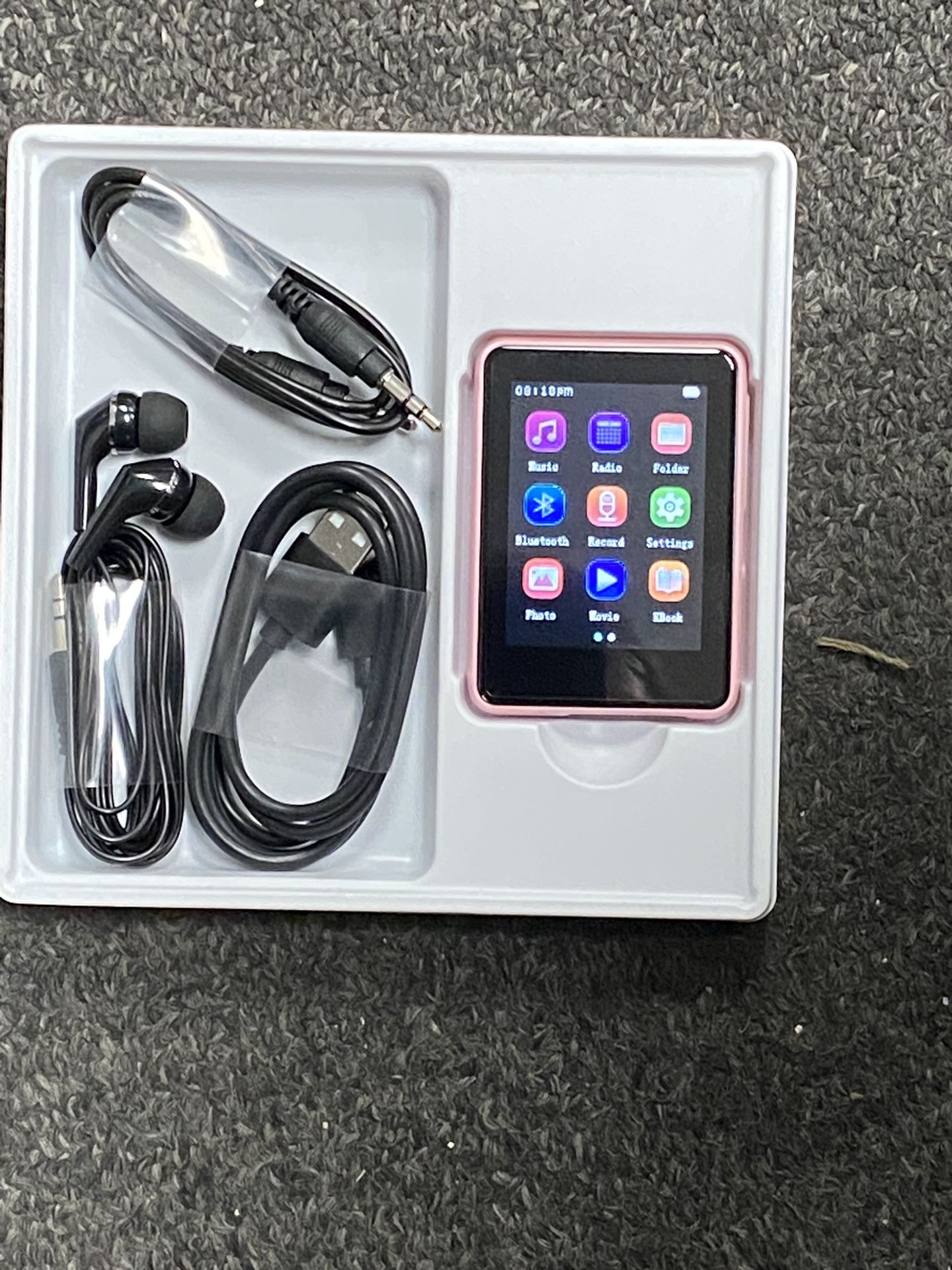 64GB MP3 Player with Bluetooth 5.3, Portable Digital Lossless Music Player with Built-in Speaker, 2.4 in Full Touch Screen, FM Radio, Line-in Voice Re