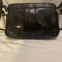 Vintage Black Leather Purse