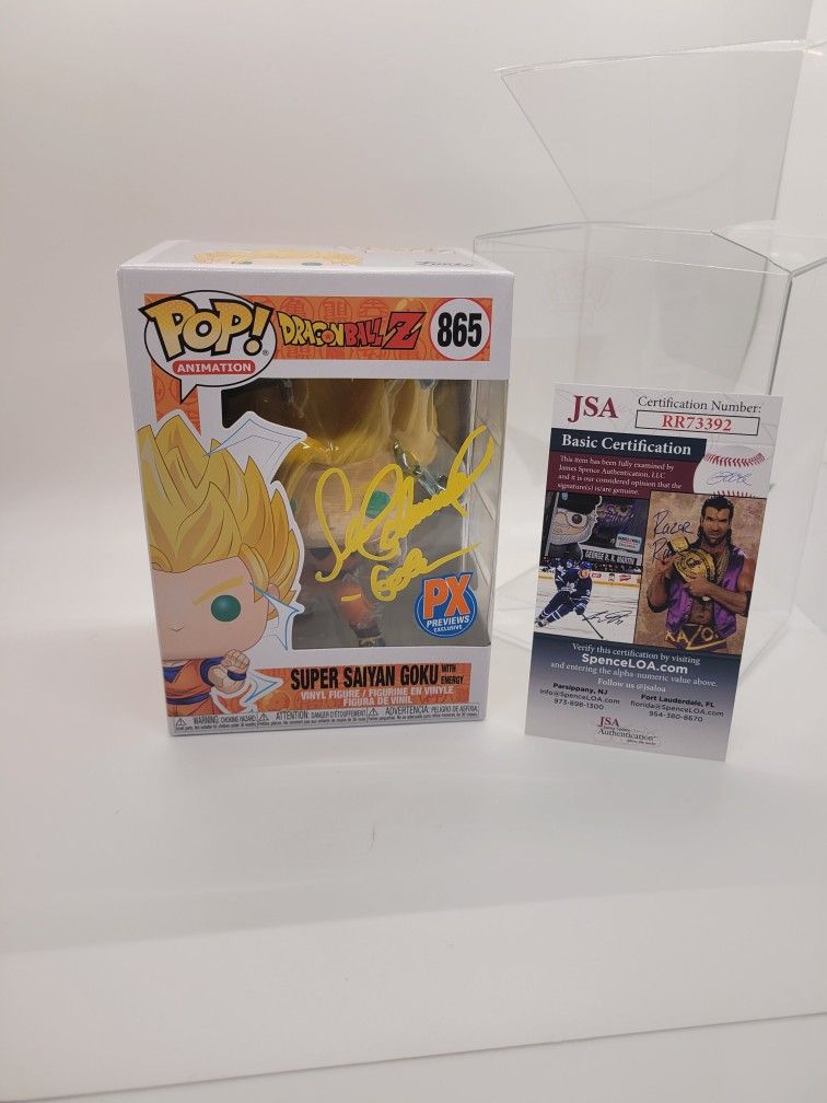 Autographed Super Saiyan Goku With Energy Funko 865