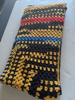 Vintage “Multicolored” Crocheted Blanket “64”x72” - Great Condition! 