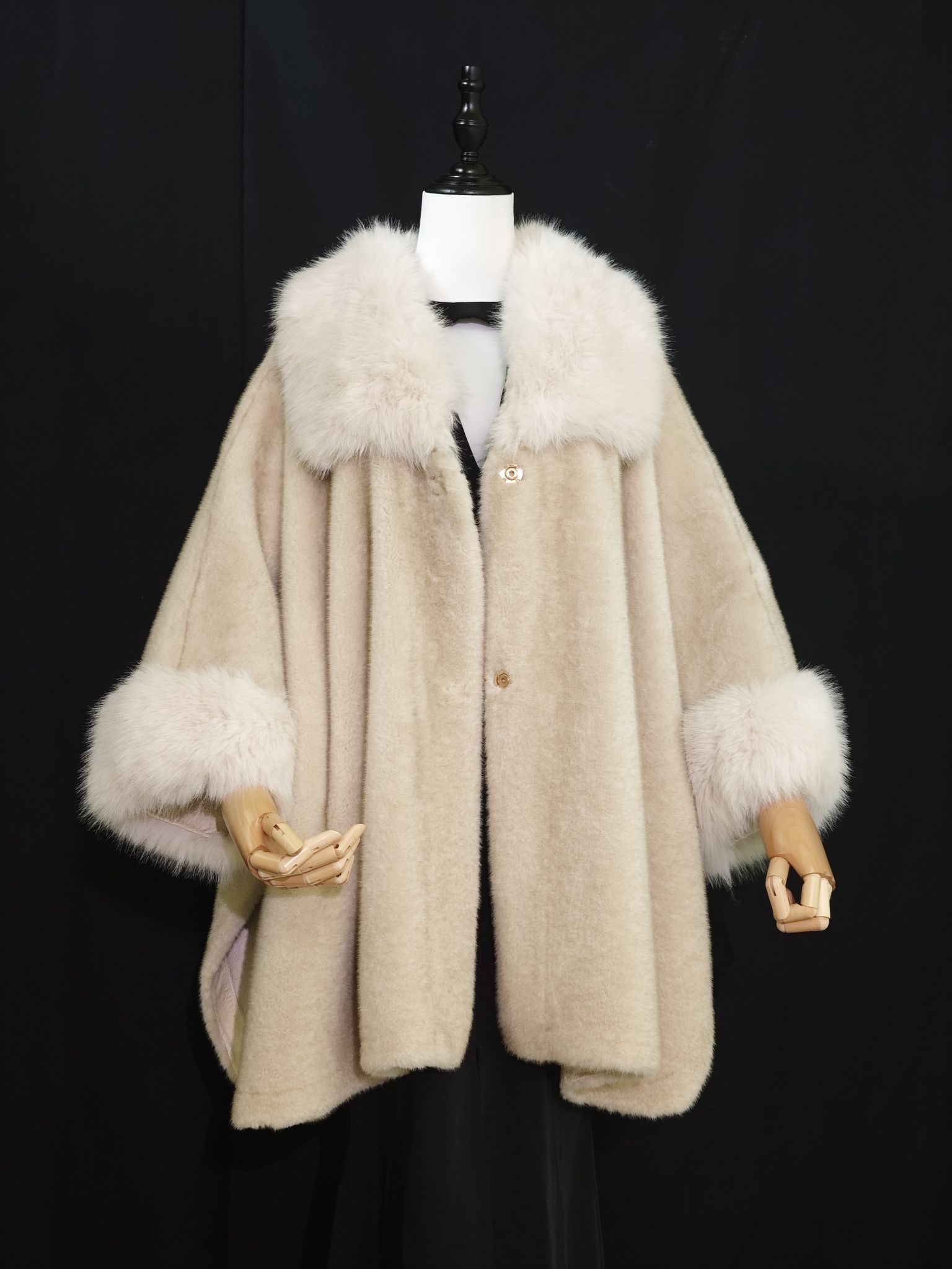 NewWomen's Faux Fur Warm Coat Winter Lapel Collar Casual Long Jacket Thick Parka