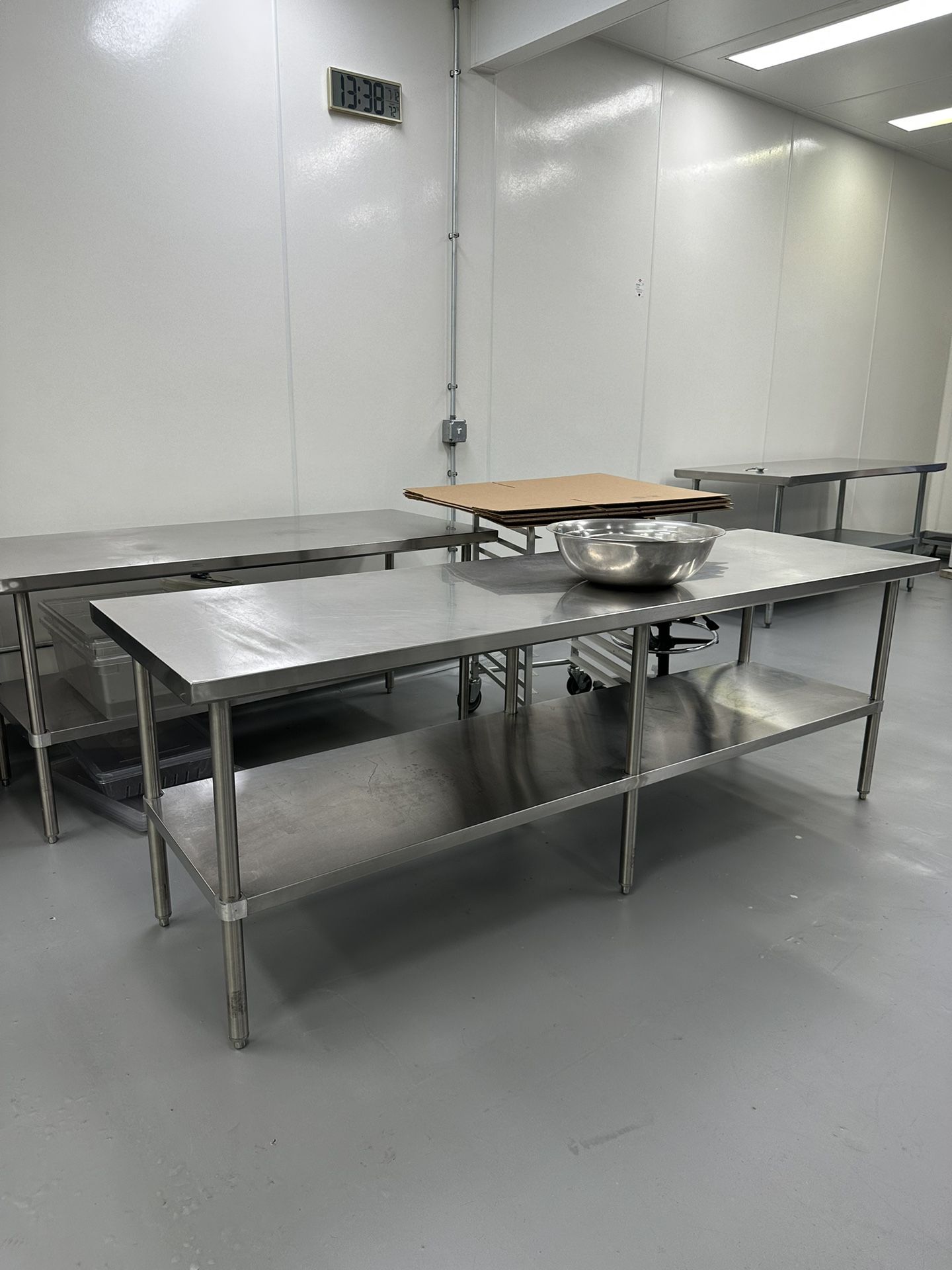 Stainless Steel Work Tables Prep Tables Work Bench Uline NSF Heavy Duty Kitchen Table 