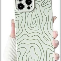 NITITOP Compatible with iPhone 14 Pro Max Case Cute Spiral Ripples Pattern