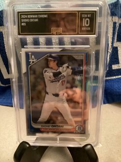 2024 Bowman Chrome #85 Shohei Ohtani. Gem. Mint 10.