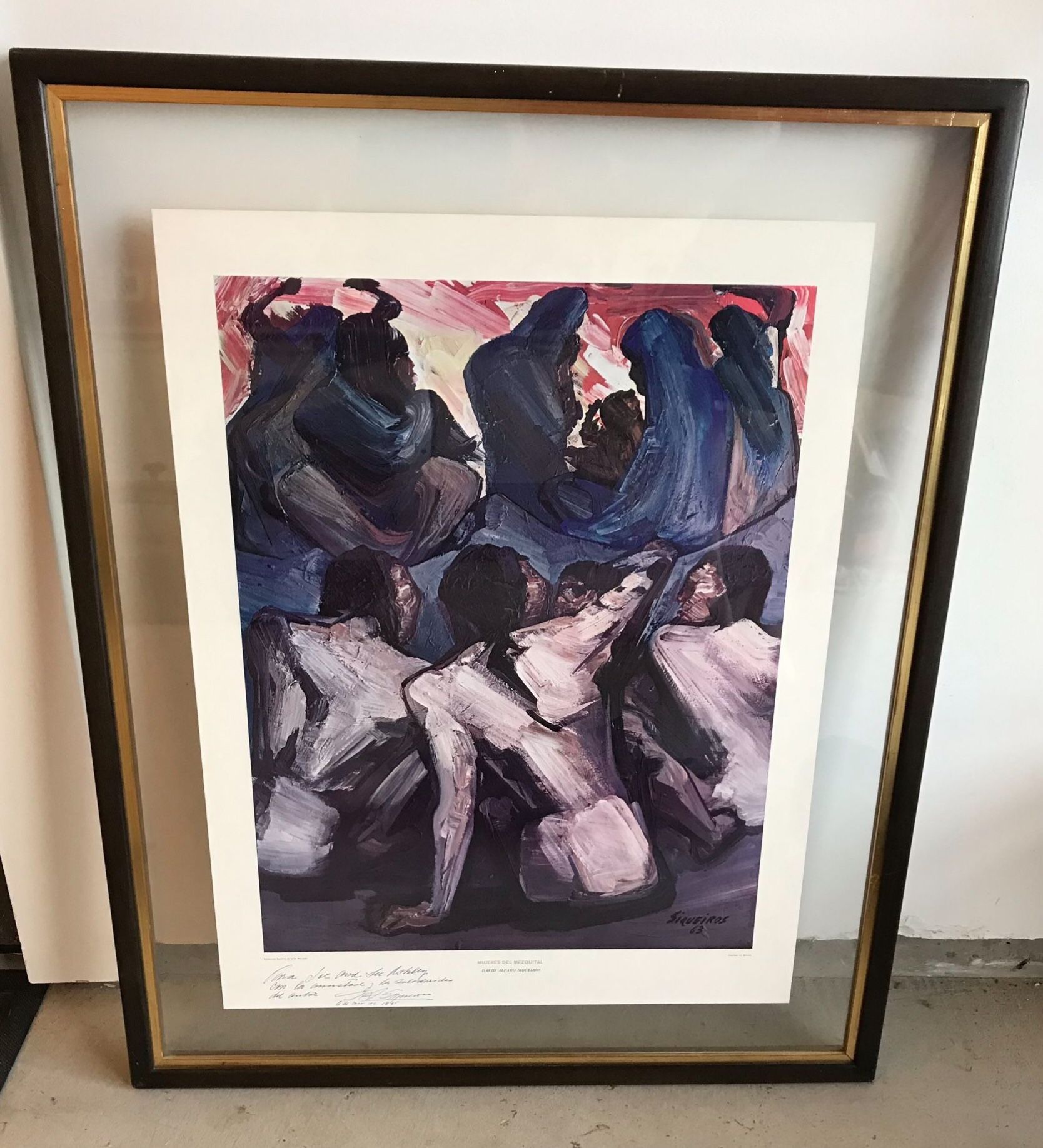 David Siqueiros Mexican Marxist Hand Signed By Artist