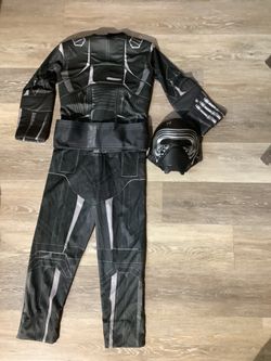 Star Wars Kylo Ren Costume With Mask And Belt Kids Large   (46” Shoulder Down)