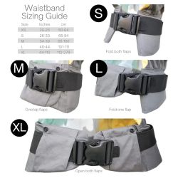 Twin Baby Carrier Waistband with Buckle Closure