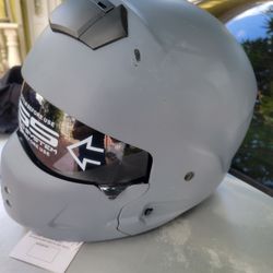 NEW HELMET WITH MARK ON IT $65