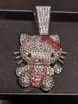 Stainless steel hello kitty pendant