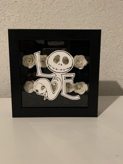 Jack & Sally Love Shadow Box