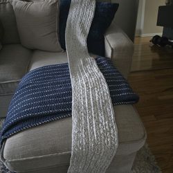 White cozy scarf