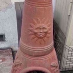 Terracotta Clay Chiminea 