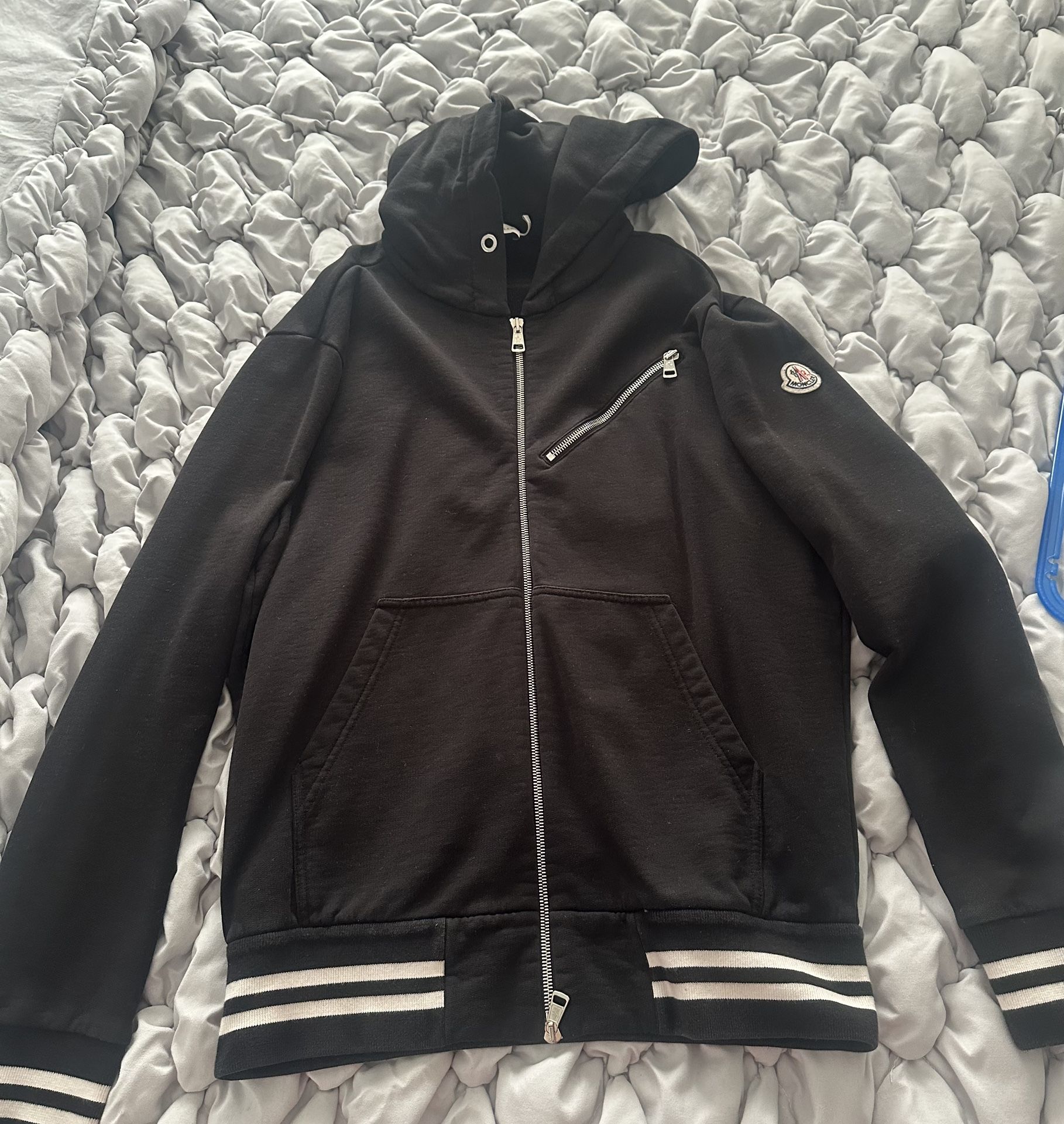 Moncler Logo-Appliequed Cotton-Jersey Zip-Up hoodie