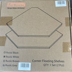 Set Of 2 Floating Shelves Per Box