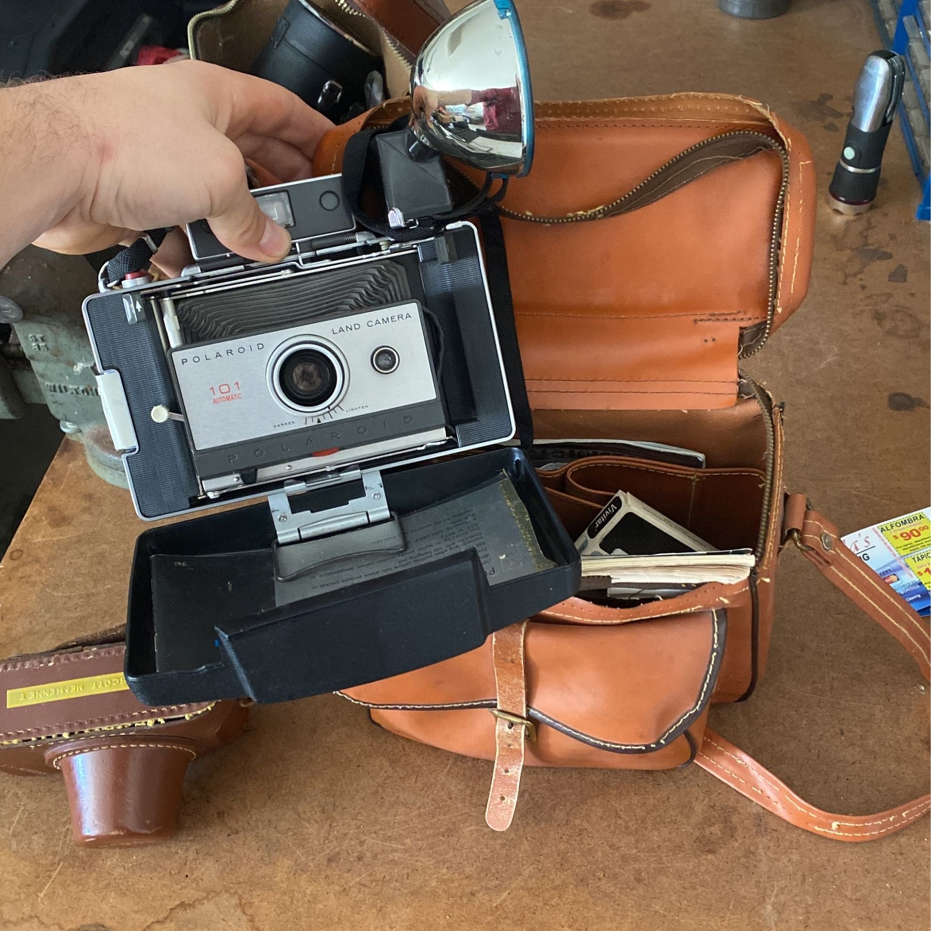 Polaroid Camera With Bag And Accessories