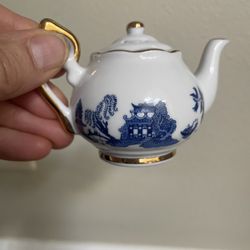 Vintage Cardew  Blue Mini Teapot Designed in England 