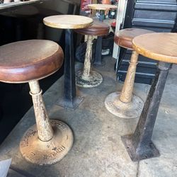 Antique Industrial stools 