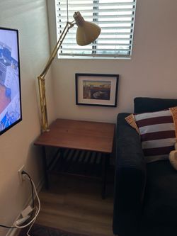 Mid Century side table  vintage MCM wood table end table