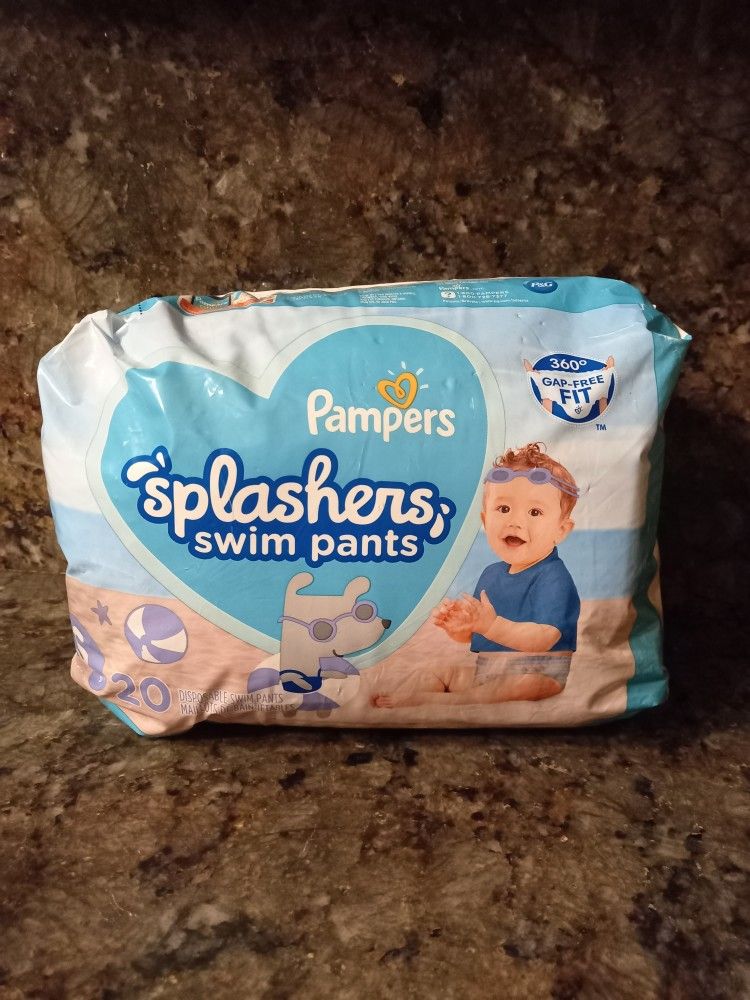 Pampers Splashers Size Small 21 Pieces - Open Pack But Haven't Used 