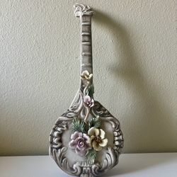 Capodimonte porcelain banjo wall hanging