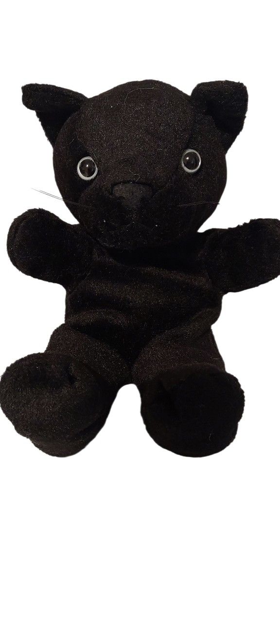Steven Smith Black Cat Kitty 7" Stuffed Plush Beans Halloween Witchy