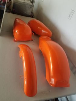 Harley Davidson gas tanks and fenders