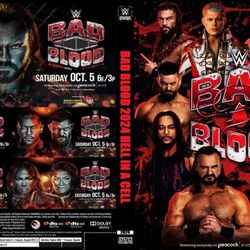 Wwe Bad Blood 2024 With Countdown W/dvd Case