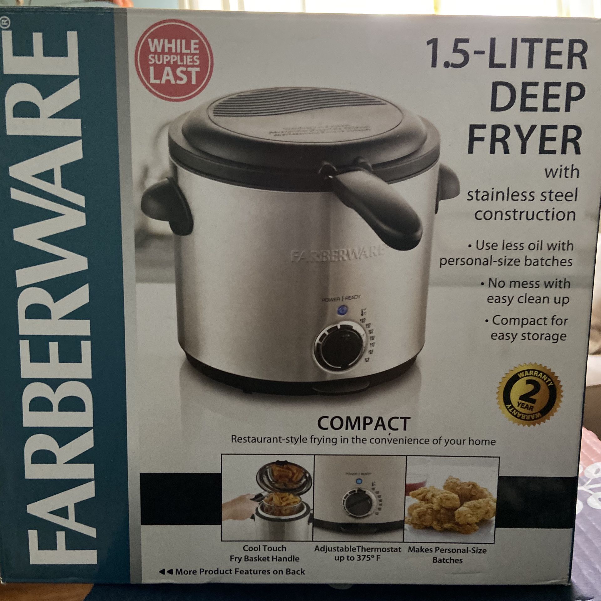 NEW Farberware Deep Fryer 1.5 L