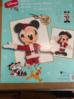 Brand new sealed Disney 4ft Animated Holiday Mickey Mouse Figure