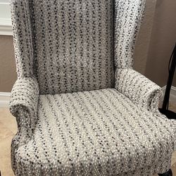 Wing Back Chair Custom Upholstered 