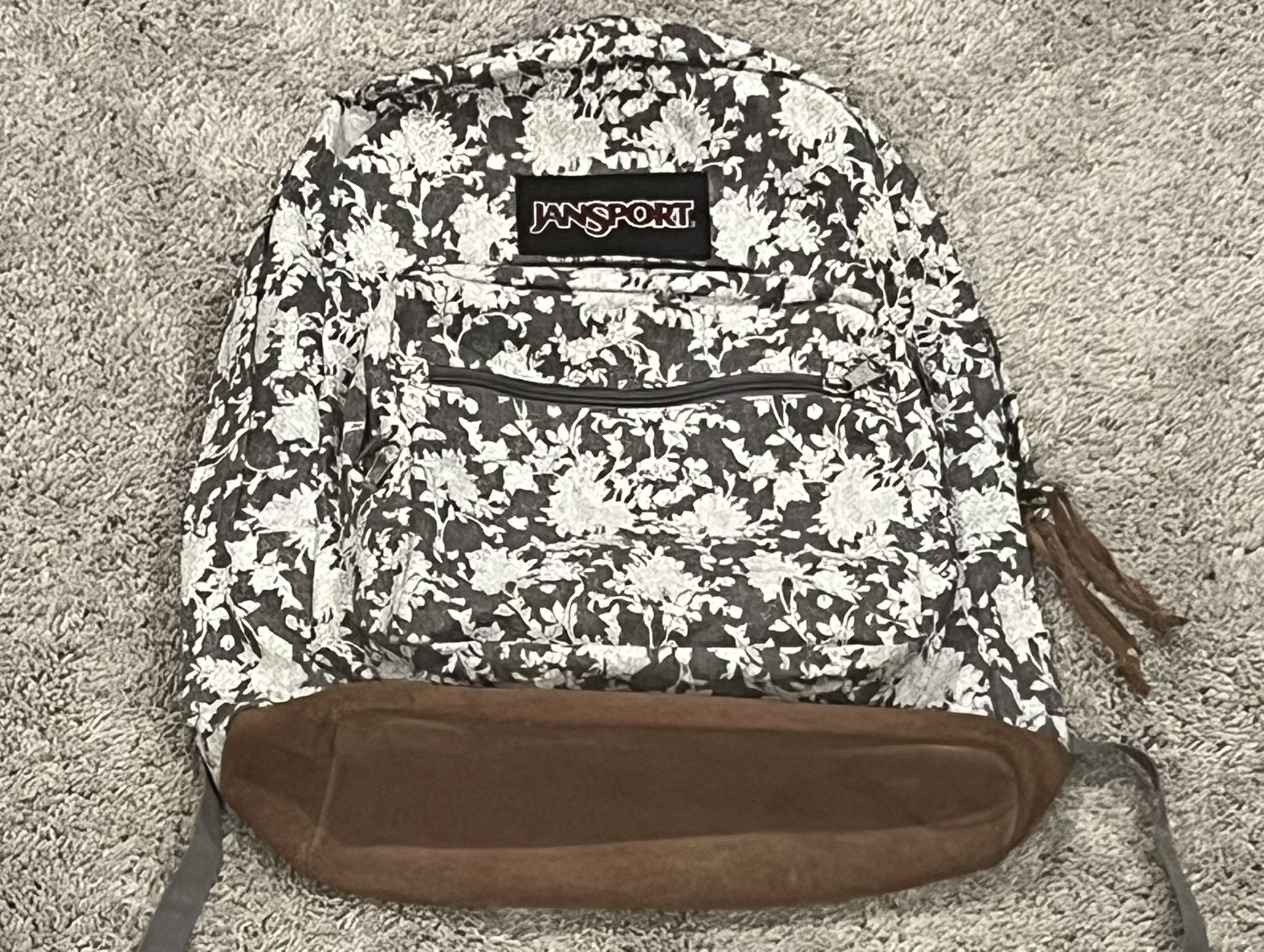 JANSPORT RIGHT PACK EXPRESSIONS BACKPACK GREY HEATHERED FORAL
