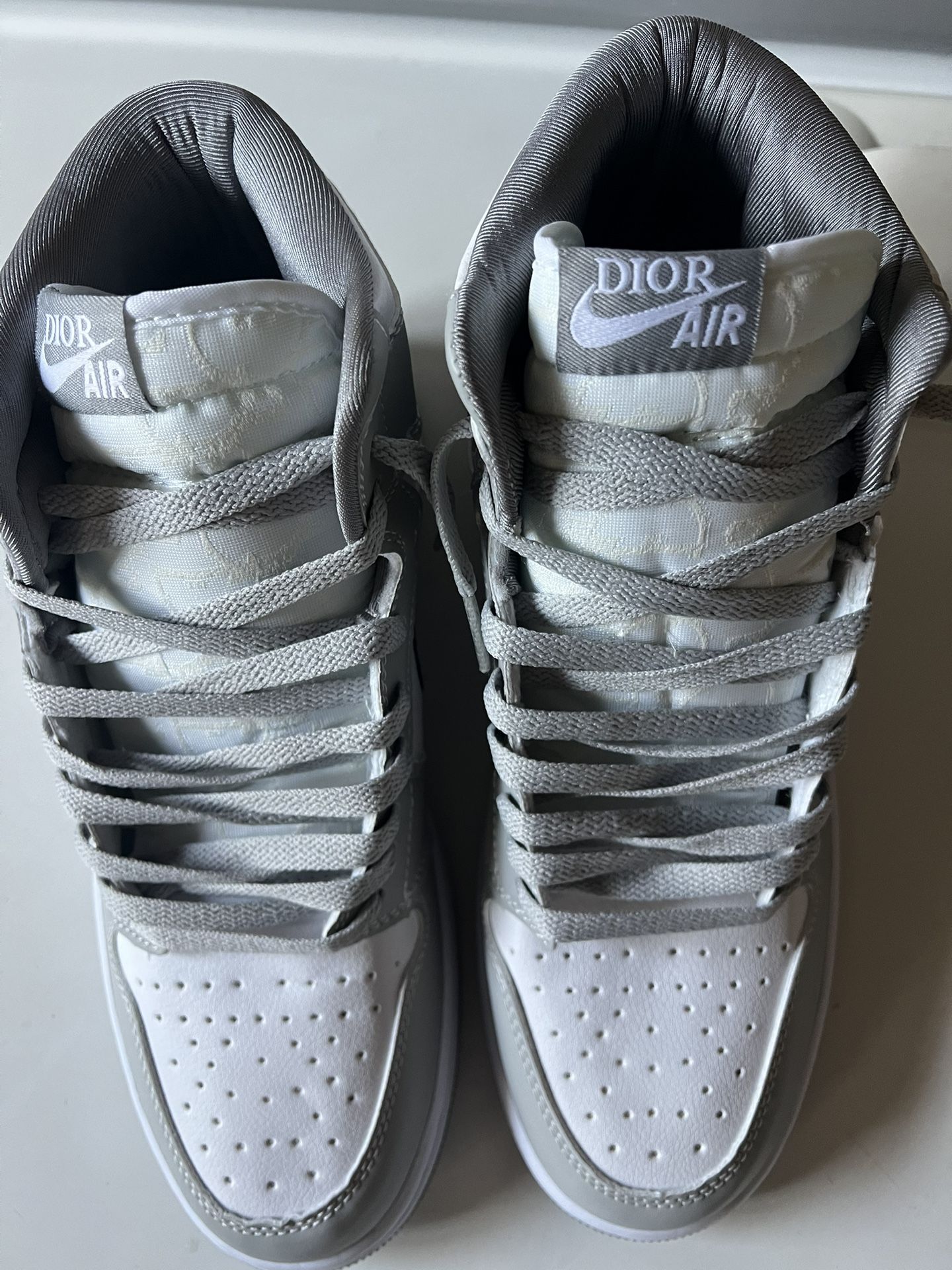 Jordan 1 Dior High Gray Size 9.5 Brand New 100% Authentic Without Original Box