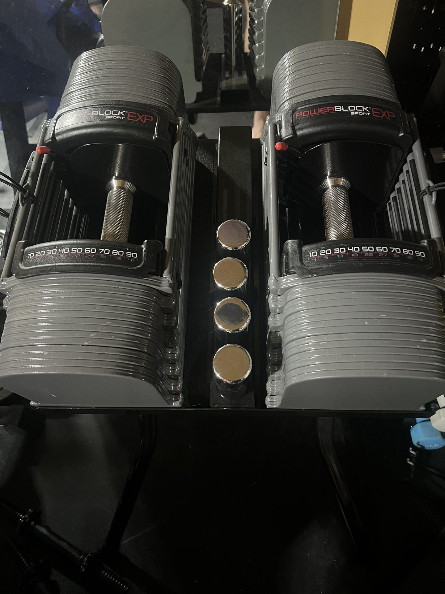Powerblocks Dumbbells 5-90 Lbs With Stand