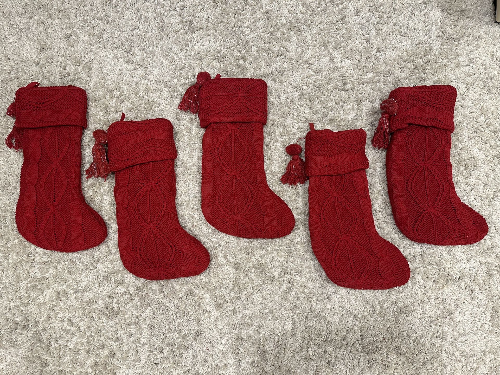 Cable Knit Christmas Stockings