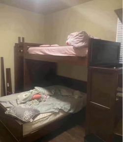 Bunk Bed With stairs And Desk