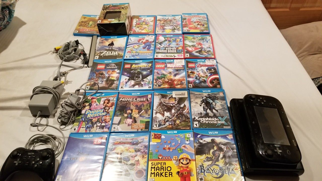 Nintendo Wii u with 21 games