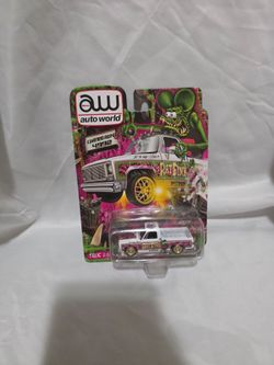 Auto World 2021 Las Vegas SuperCon White 1979 CHEVROLET SCOTTSDALE C10 Rat Fink