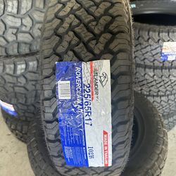 225/65/17 New Set Of AT Tires Installed 