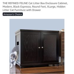 Refined Feline Cat Litter Box Enclosure X-Large