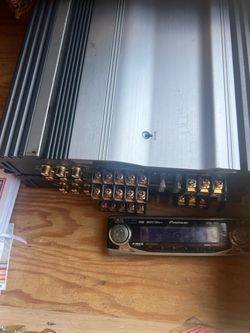 Car Amplifier and Pioneer Head Unit Bundle